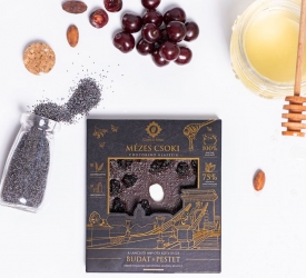 Mézes Csoki - ChocoRino 75 % MEGGY-MÁK (Lánchíd)