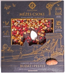 Mézes Csoki ChocoRino 75 % GYÜMÖLCS (Lánchíd)