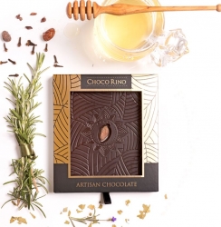Mézes Csoki - ChocoRino 75 % - Gyógynövény díszdobozos